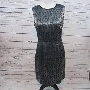 CDC Caren Desiree Company metallic gray cocktail party dress